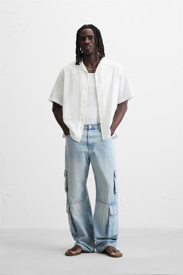 STRIPED JACQUARD SHIRT - Ecru by Zara