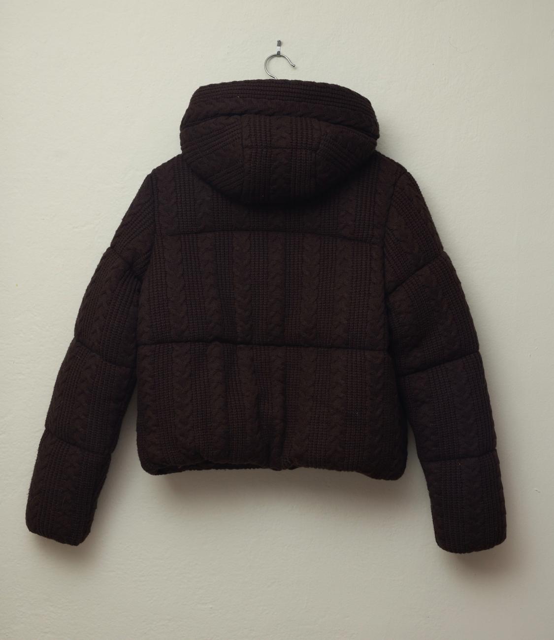 CABLE KNIT HOODED ANORAK - Image 2