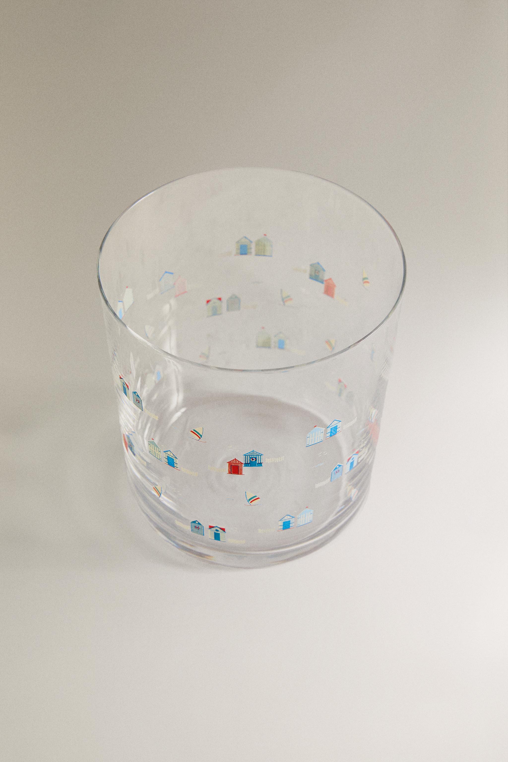 ガラスコップ ジオメトリックレリーフ ガラス コップグラス | Zara Home 日本