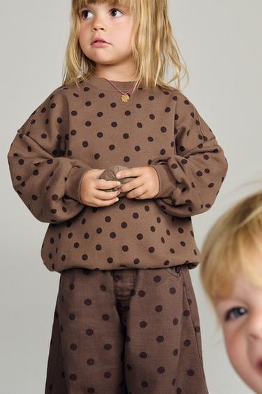ZARA TIMELESS - BALLOON SPOT TROUSERS - Brown by Zara