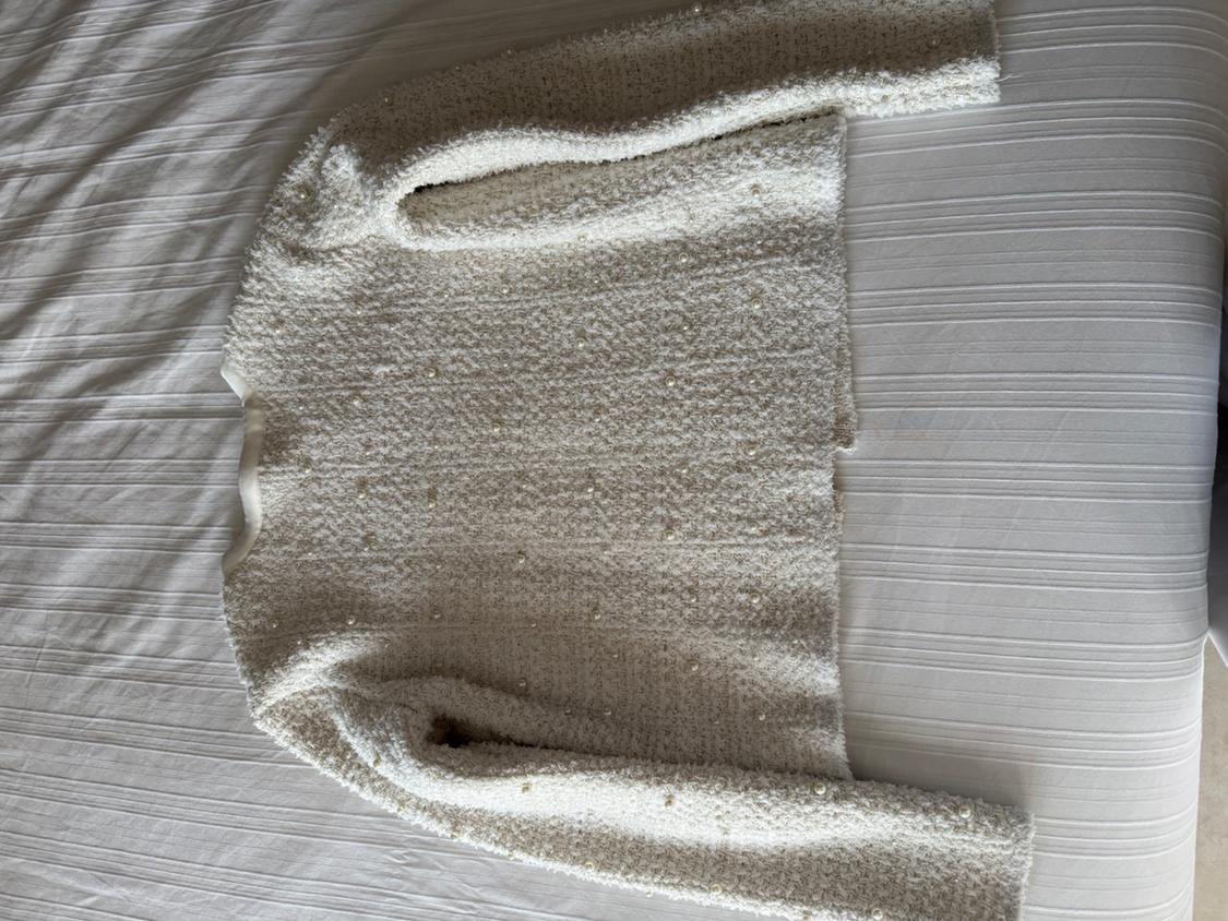 KNIT CARDIGAN WITH FAUX PEARLS - Image 2