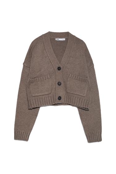 KNIT CARDIGAN WITH POCKETS