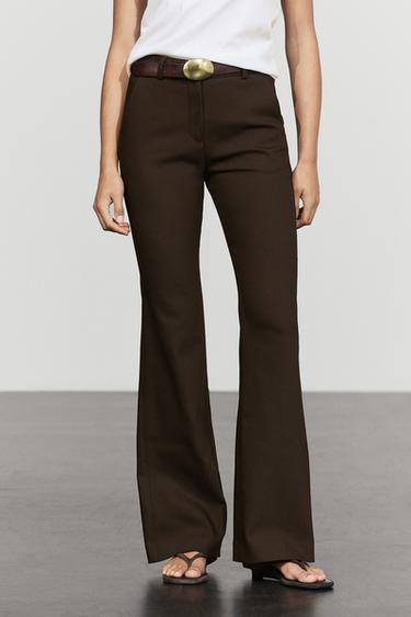 Technical flare fit pants — Chocolate 2