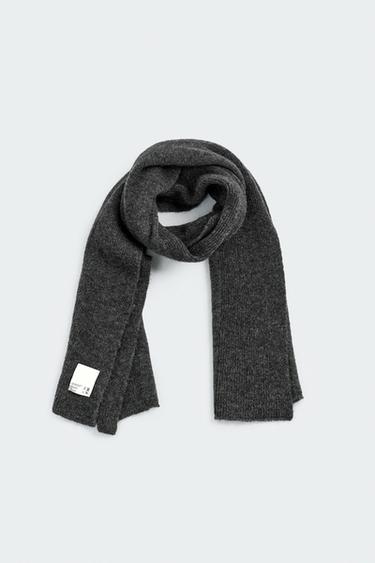 コンビテクスチャーマフラー X SR_AグレーZaraのコンビテクスチャーマフラー X SR_A - グレー 