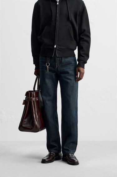 STRAIGHT ANKLE FIT JEANS - Blue by Zara