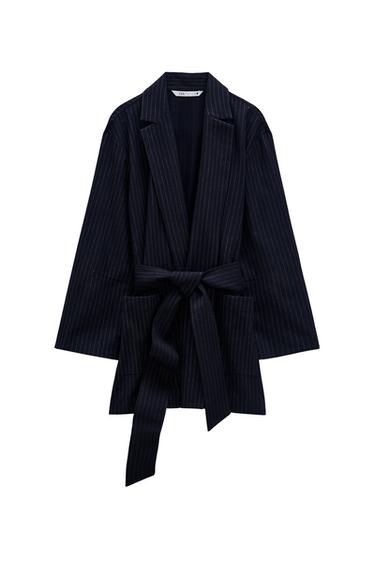 PINSTRIPED BLAZER