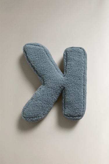 COUSSIN ENFANT LETTRE K - Bleu de Zara - Image 3