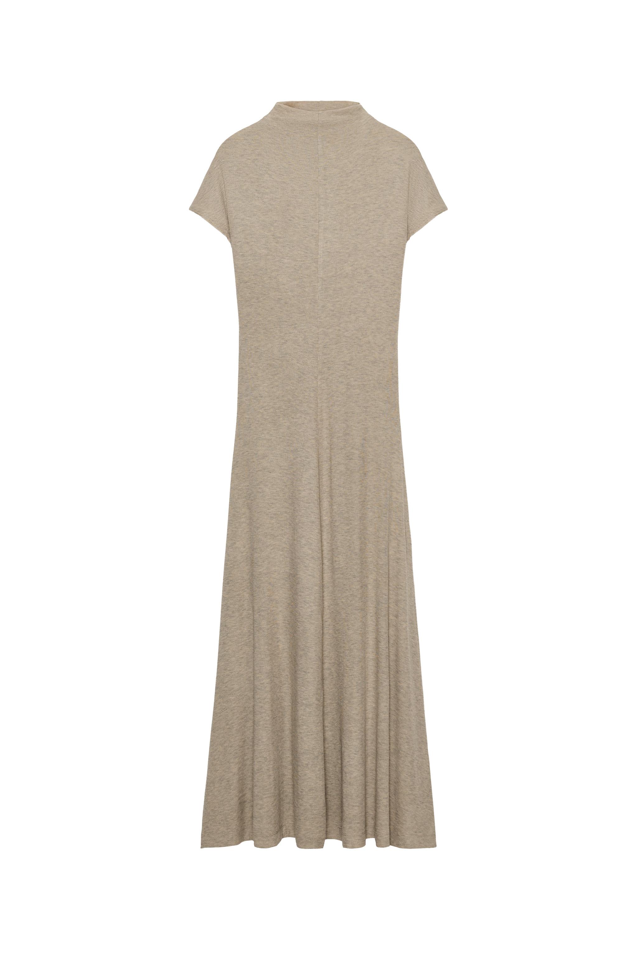 HIGH NECK MAXI DRESS - Ecru | ZARA United States