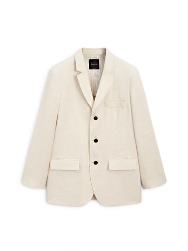 Zara Linen blend suit blazer - Ecru
