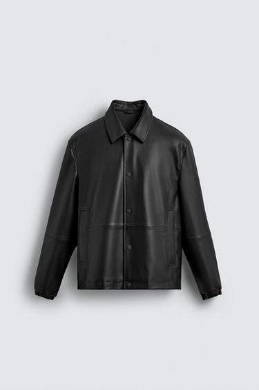 FAUX LEATHER JACKET - Black by Zara - Image 6