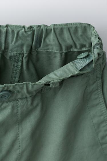 CHINO BERMUDA SHORTS - Green by Zara - Image 2