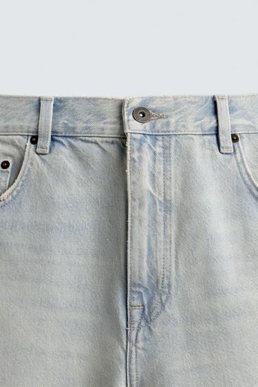 RELAXED FIT DENIM BERMUDA SHORTS - Light blue by Zara - Image 7