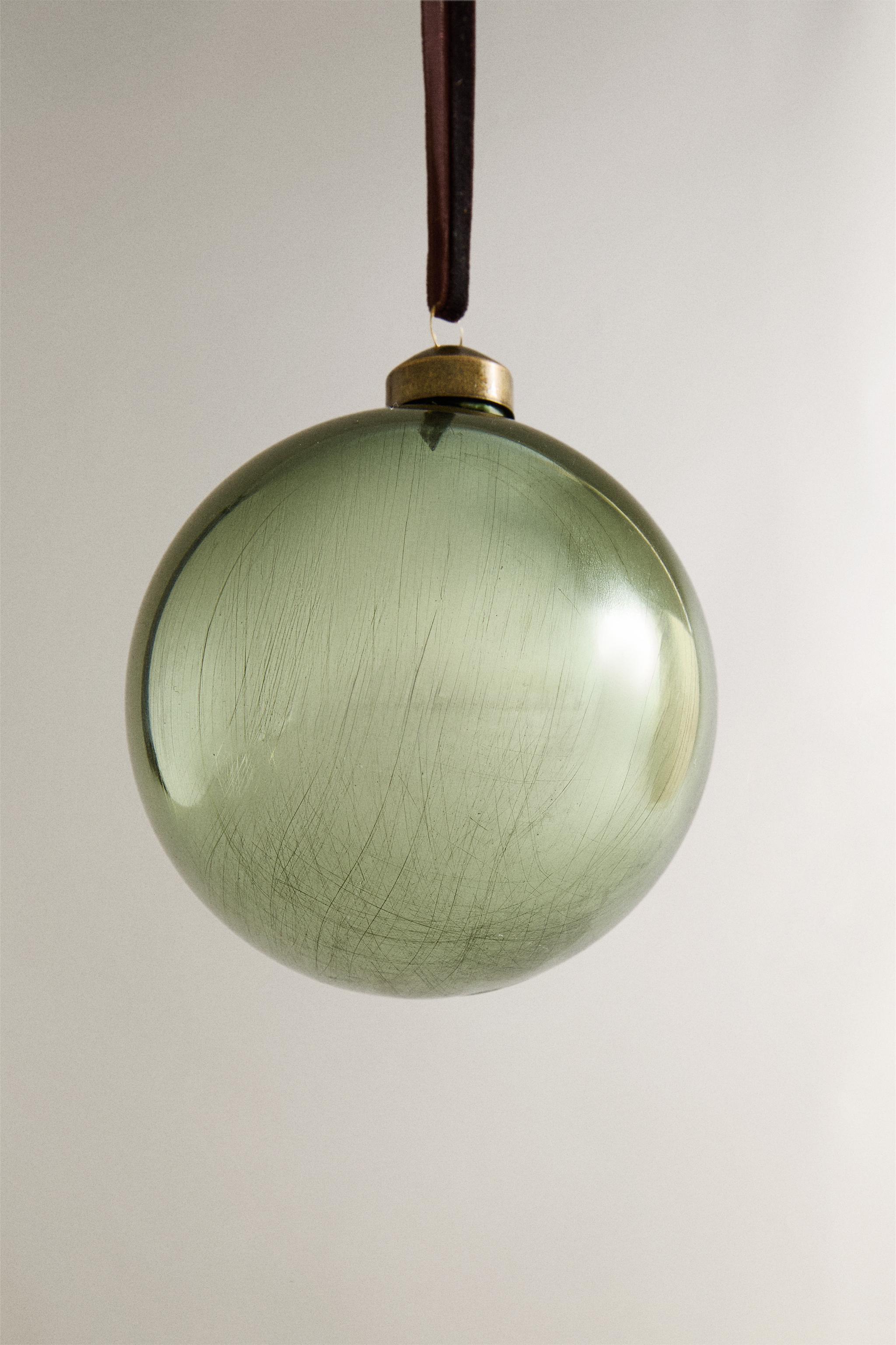 GREEN BALL CHRISTMAS TREE ORNAMENT