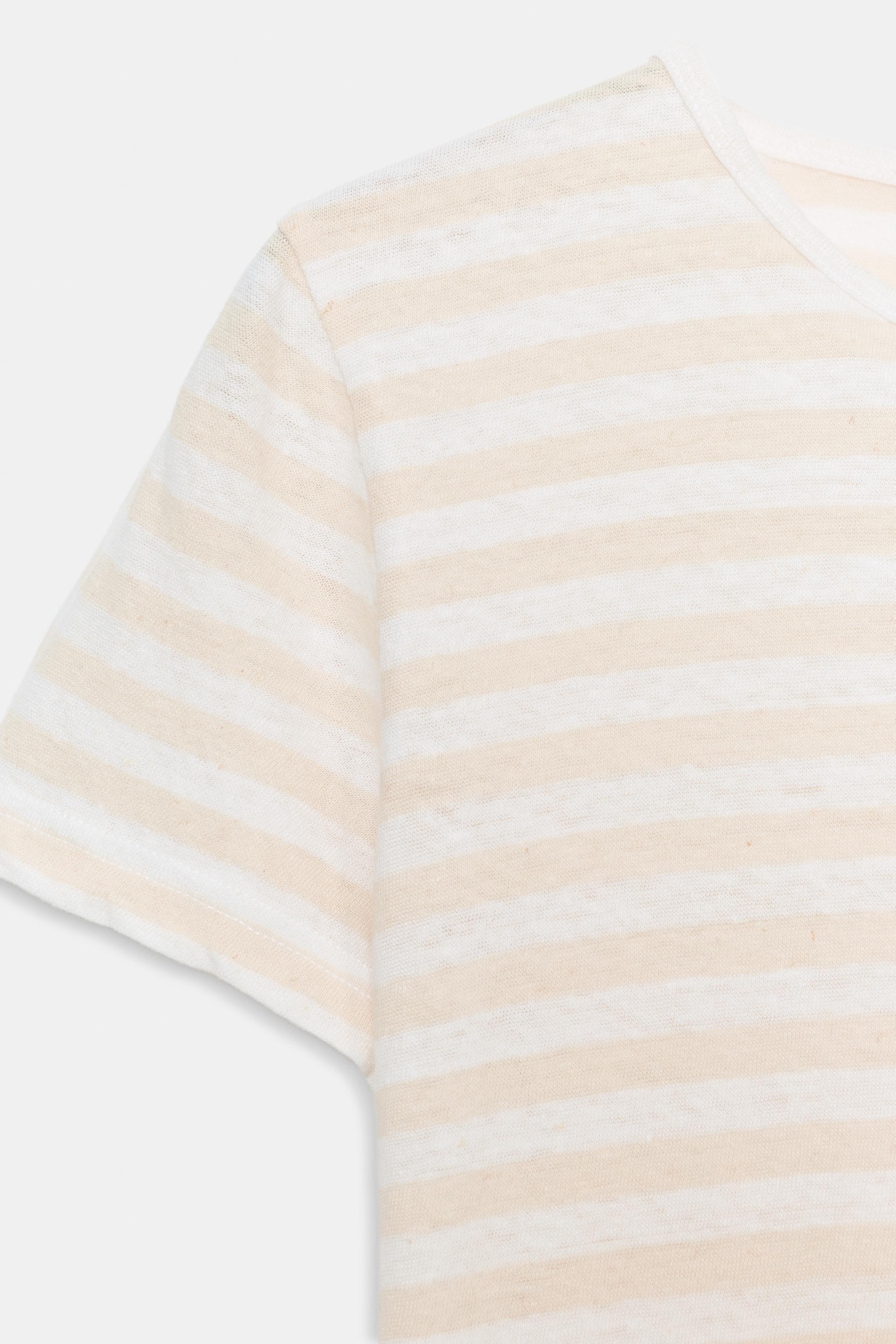 LINEN BLEND SHORT SLEEVE T-SHIRT
