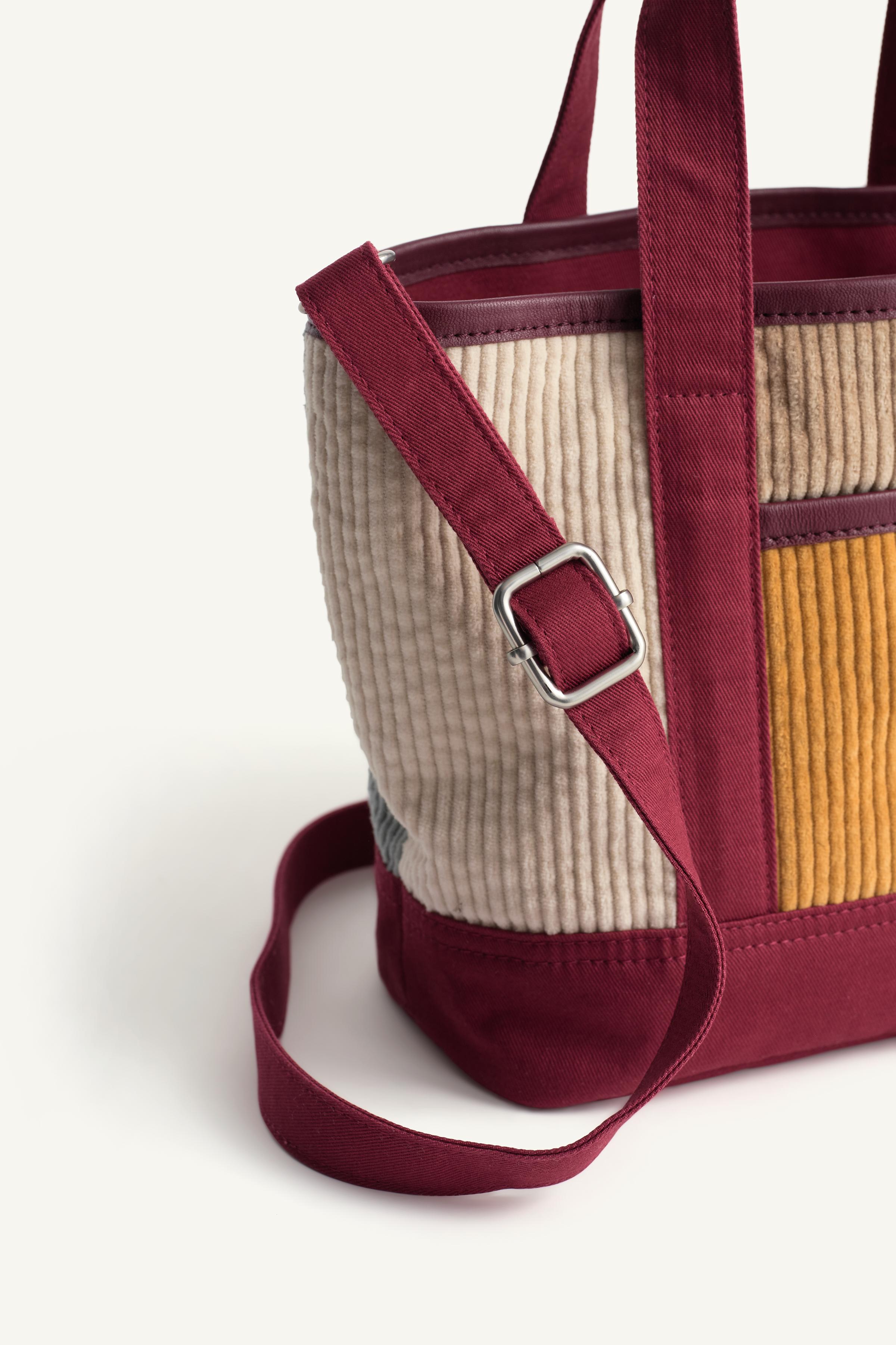 SAC BANDOULIÈRE EN VELOURS CÔTELÉ COULEURS ÉDITION LIMITÉE
