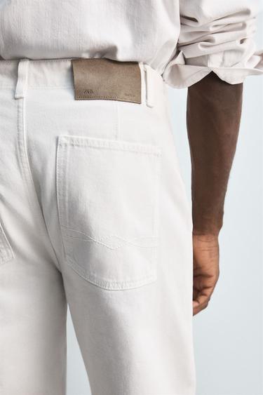 PANTALON CHINO DENIM LIMITED EDITION - Blanc cassé de Zara - Image 5