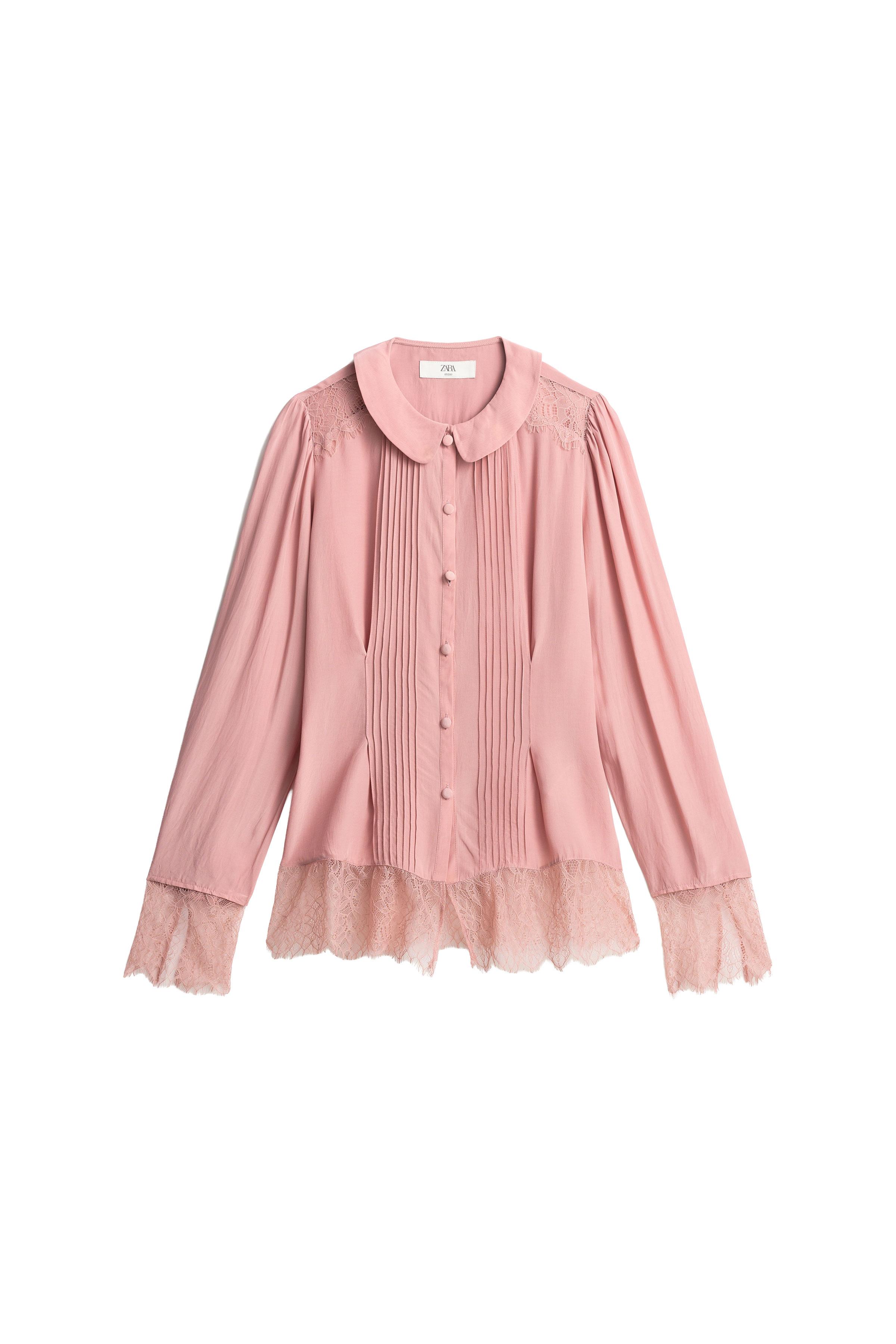 CAMISA PLIEGUES ENCAJE LIMITED EDITION