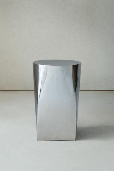 Zara STAINLESS STEEL SIDE TABLE - Silver