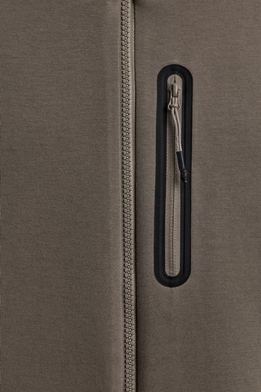 TECHNICAL ZIP-UP HOODIE - Sand by Zara - Image 7