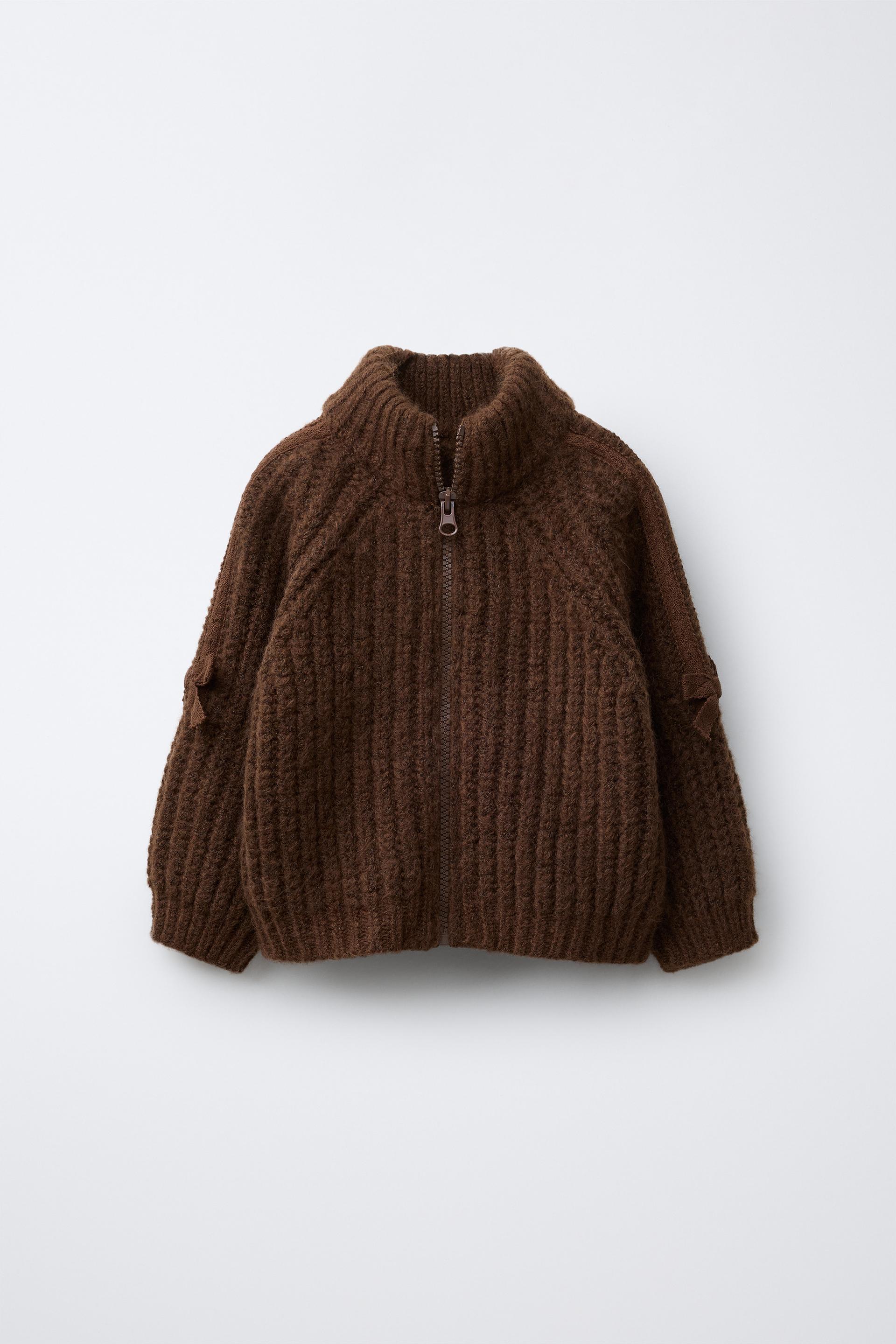 Cardigan With Lace Bows