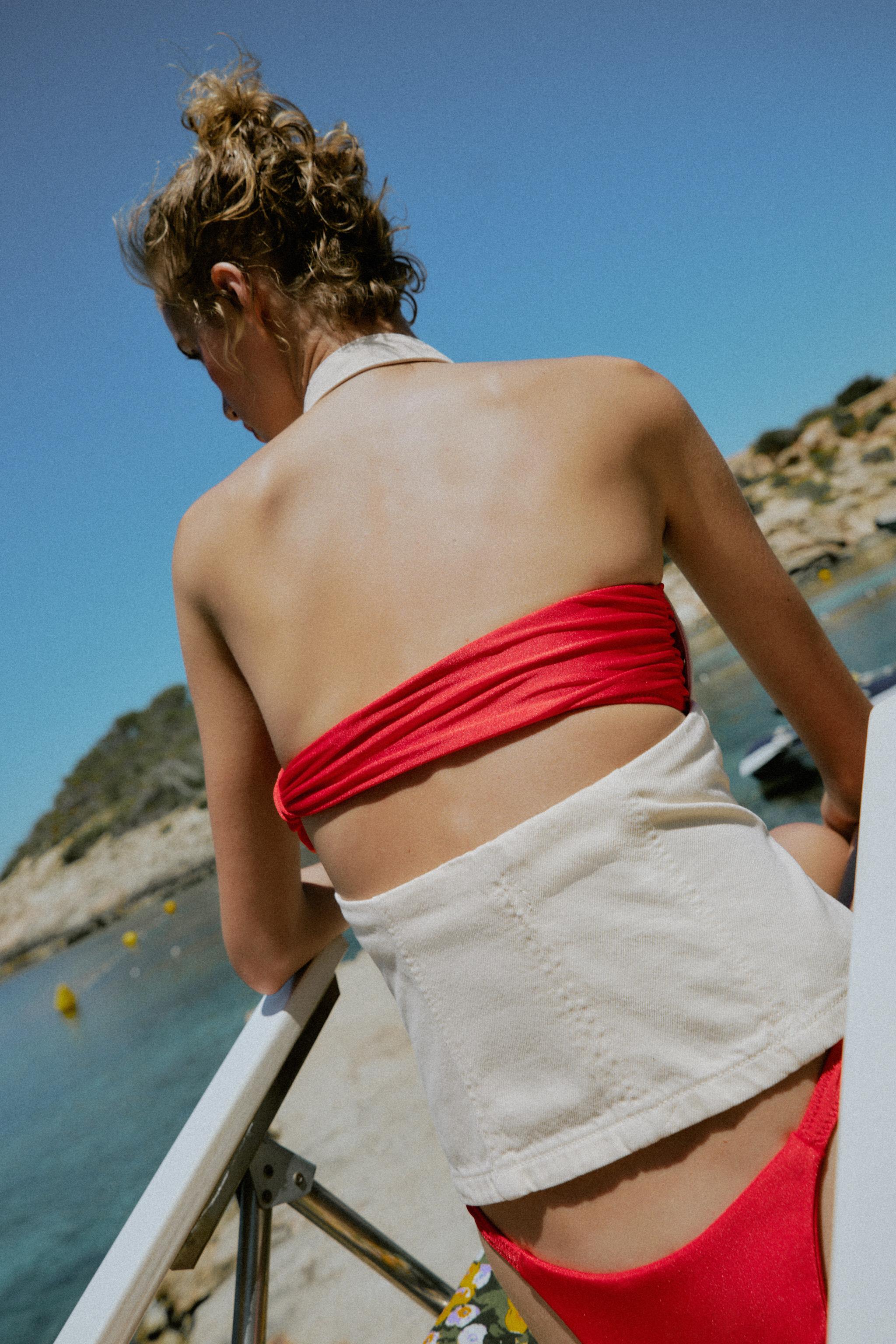 KUŞGÖZLÜ HALTER TOP - Görsel 6