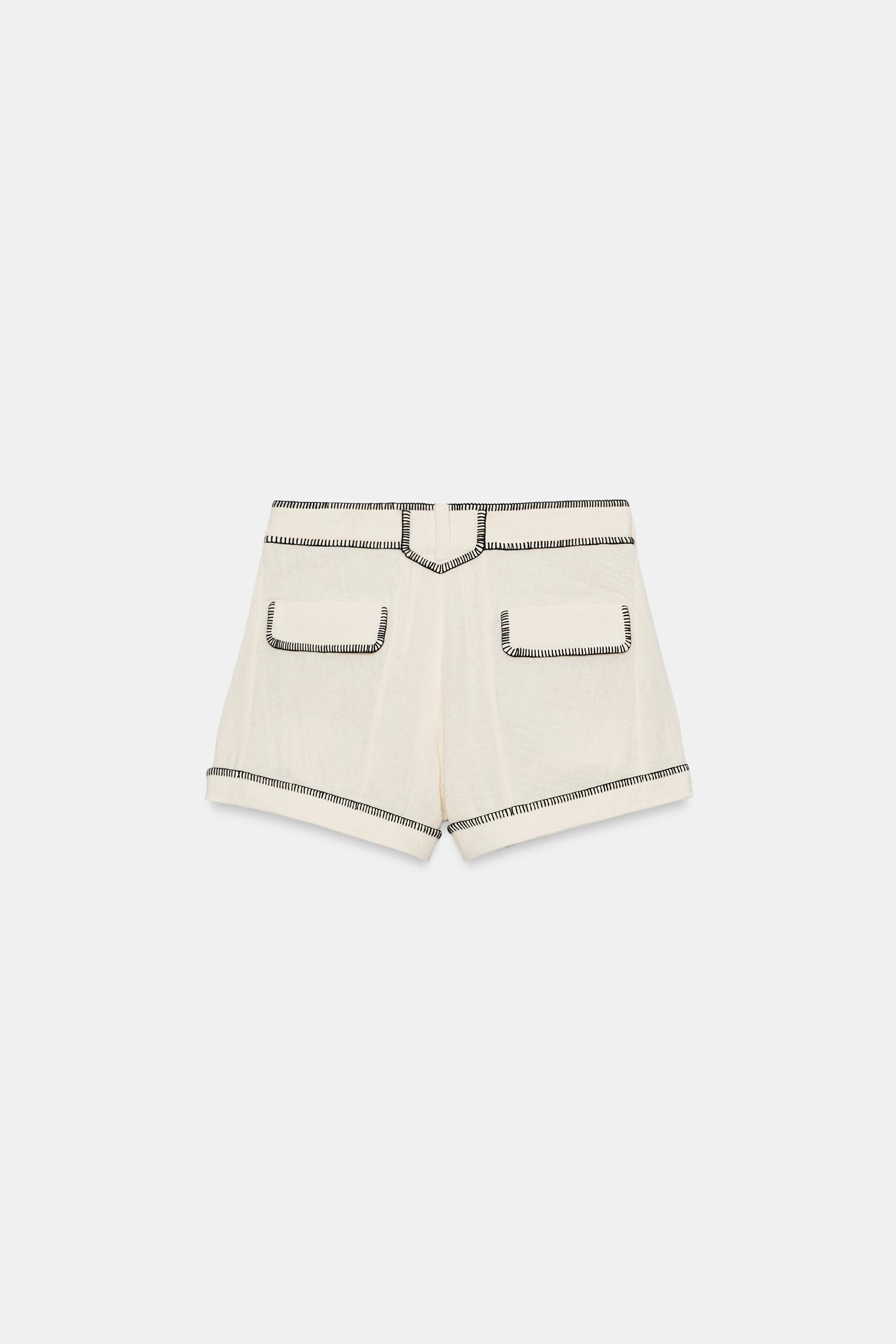 ZW COLLECTION TOPSTITCHED SHORTS