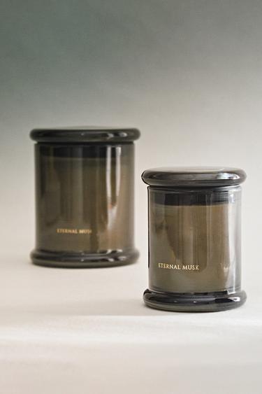 (350 G) ETERNAL MUSK SCENTED CANDLE - Grey de Zara - Image 6