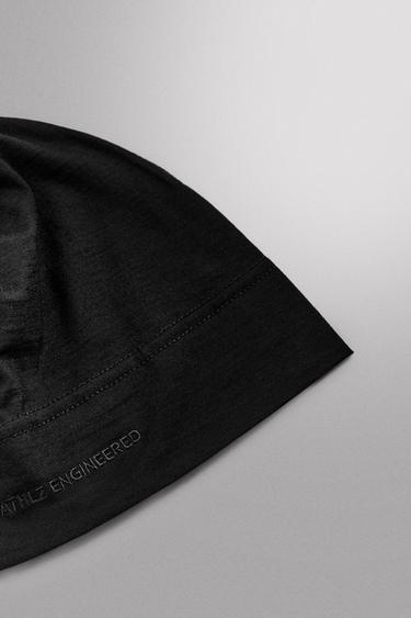 BONNET BEANIE RUNNING MÉLANGE LAINE - Noir de Zara - Image 5