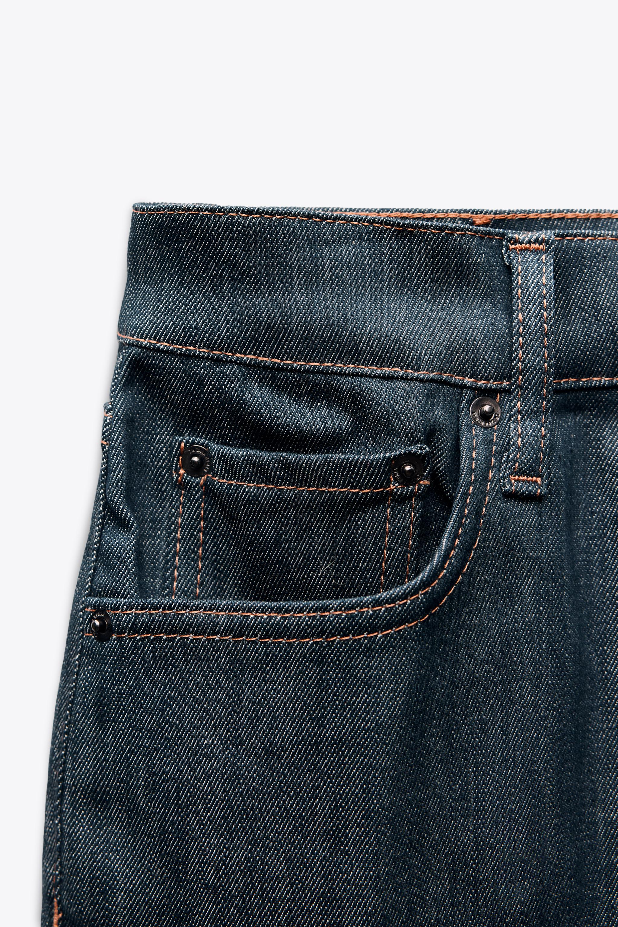 ZARA クロップド丈ブーツカットハイウエストジーンズ 5474/042 ZWコレクション クロップド丈ブーツカットハイウエストジーンズ