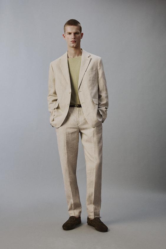 100% LINEN SUIT PANTS