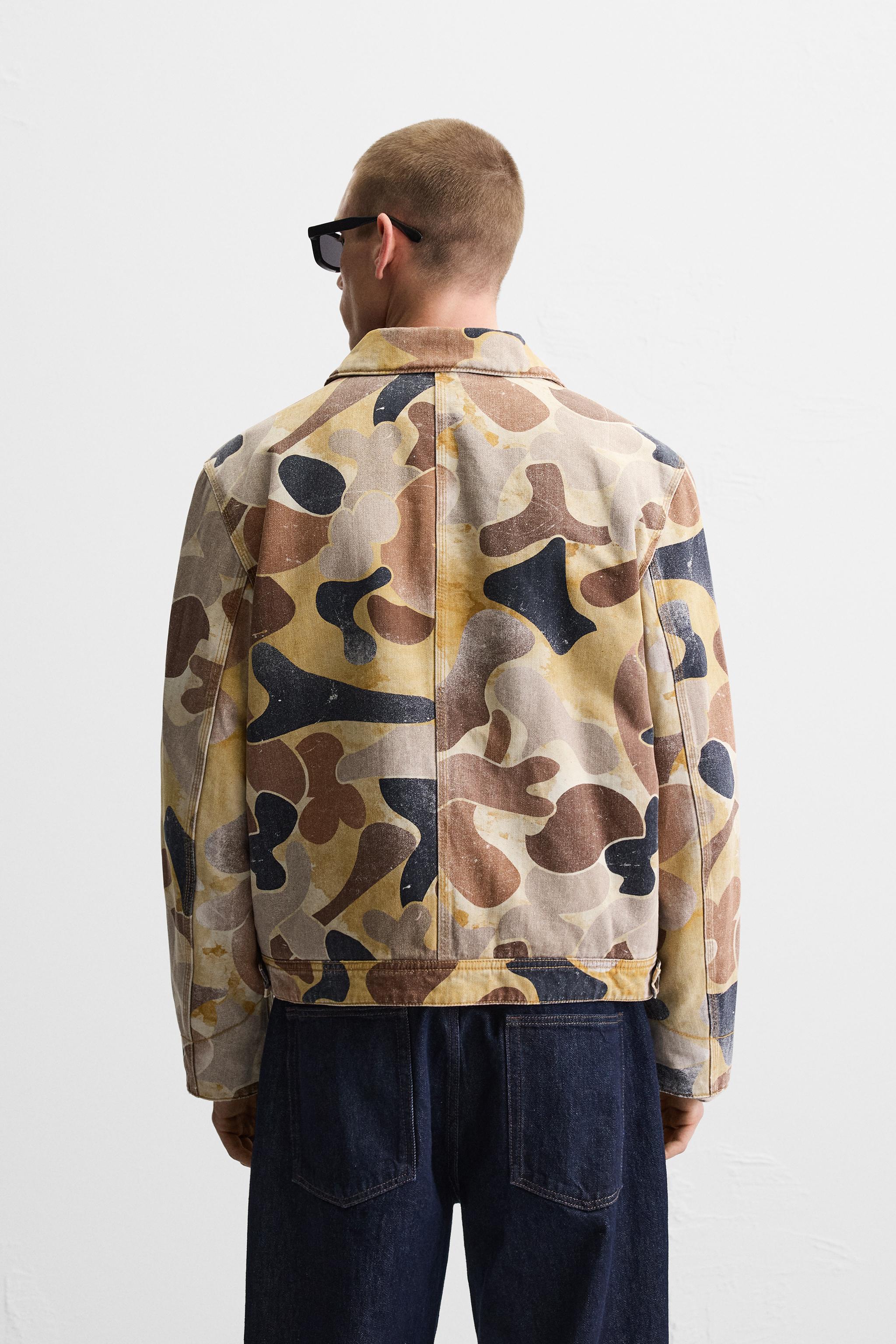 ABSTRACT PRINT JACKET - Beige | ZARA United States