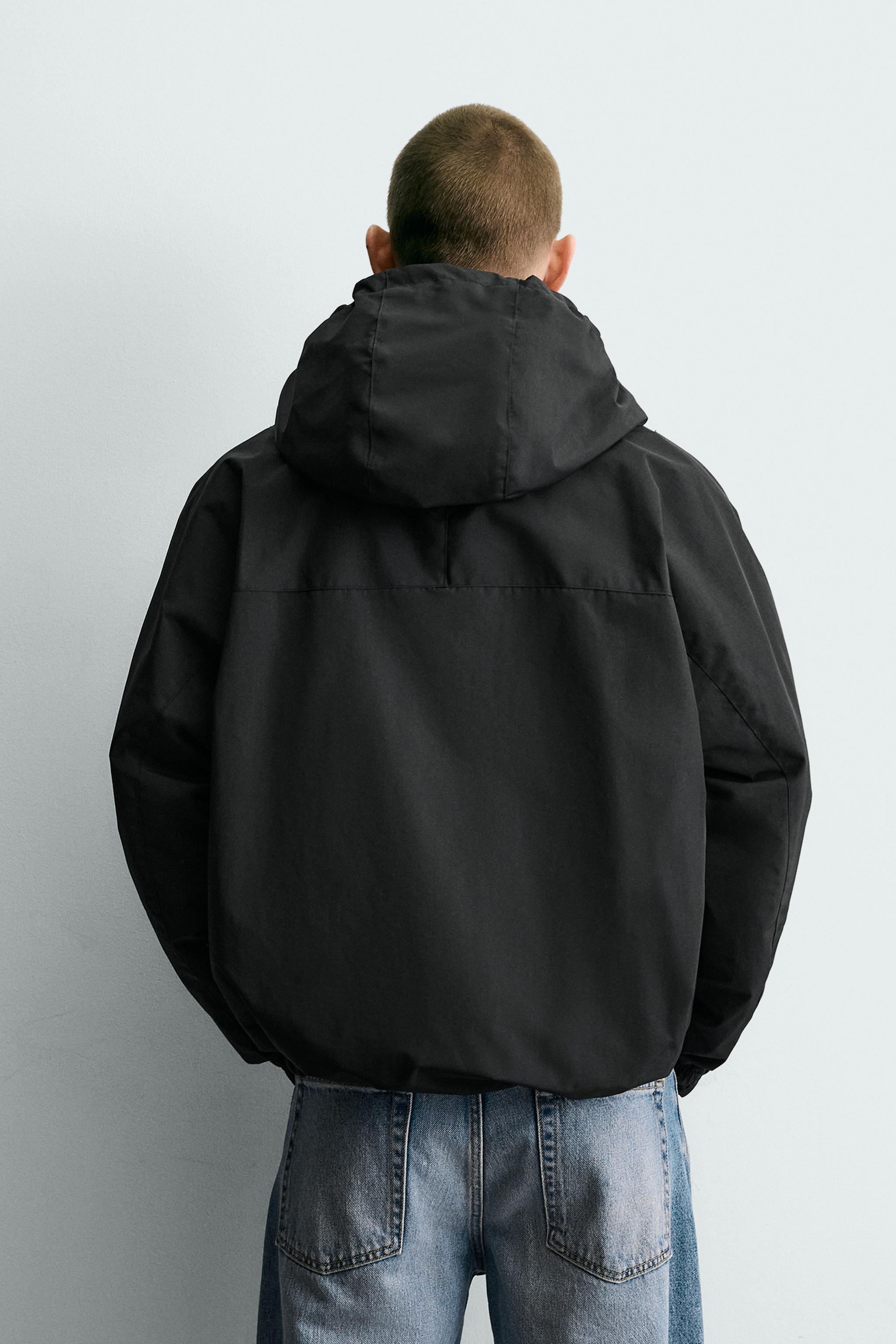 WATER REPELLENT TECHNICAL JACKET WITH FLEECE - Brown | ZARA Canada