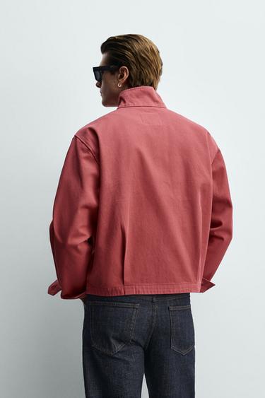 BLOUSON REGULAR FIT EN COTON LAVÉ - 140 de Zara - Image 2