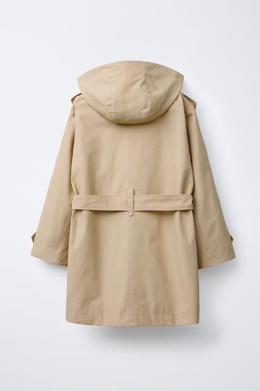 TRENCH À CAPUCHE AMOVIBLE - Camel clair de Zara - Image 2