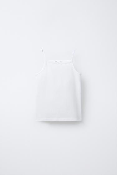 2-PACK OF STRAPPY T-SHIRTS - White by Zara - Image 1