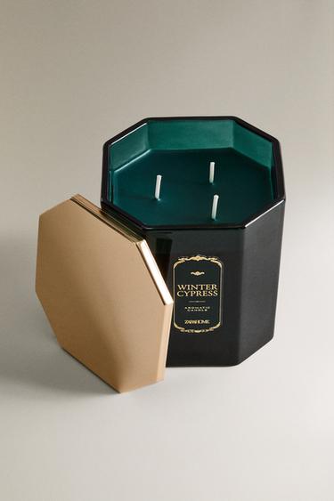 (550 G) WINTER CYPRESS SCENTED CANDLE - whisky by Zara - Image 1