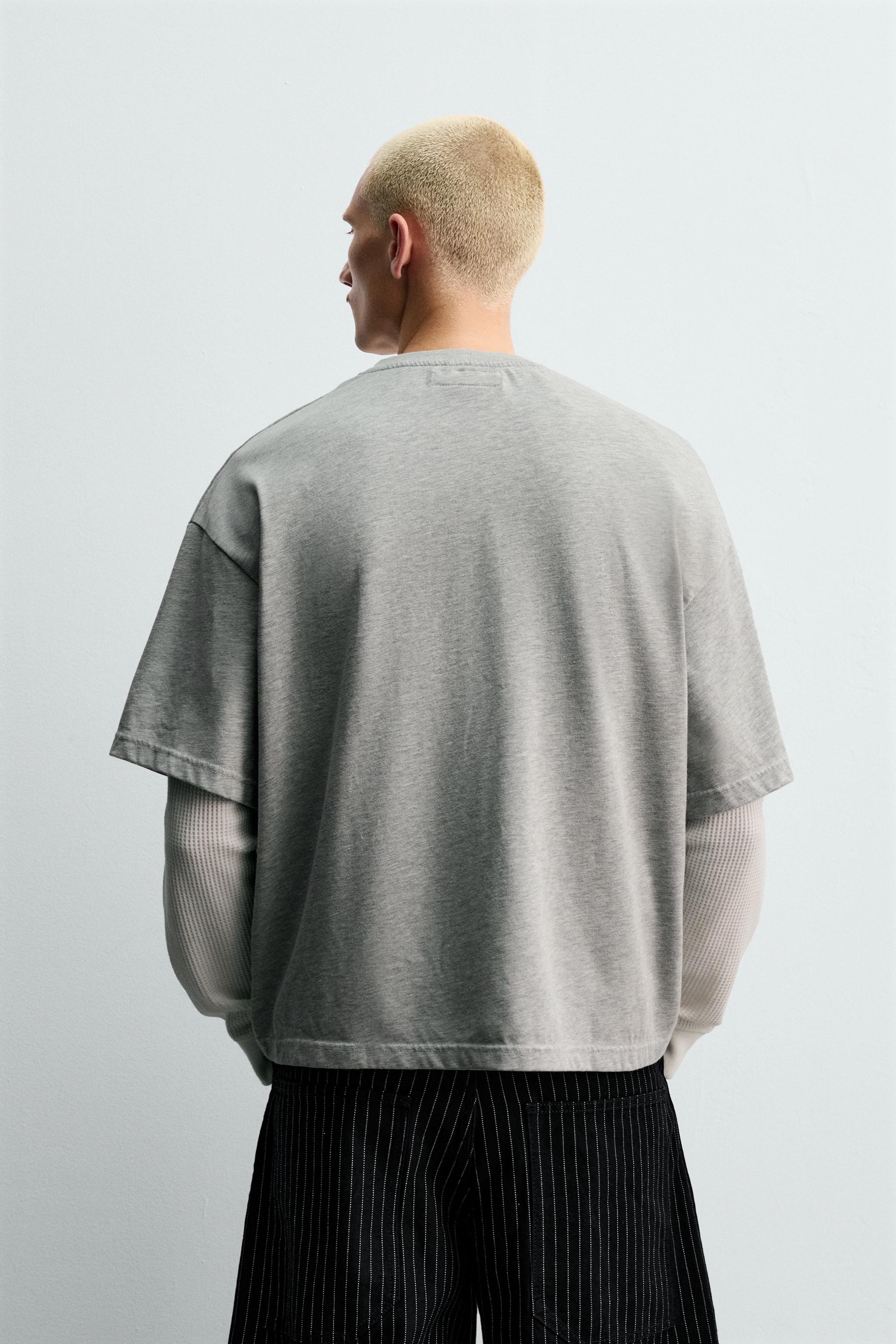 CHAMPION ® X ZARA PATCH T-SHIRT - Blue marl | ZARA United States