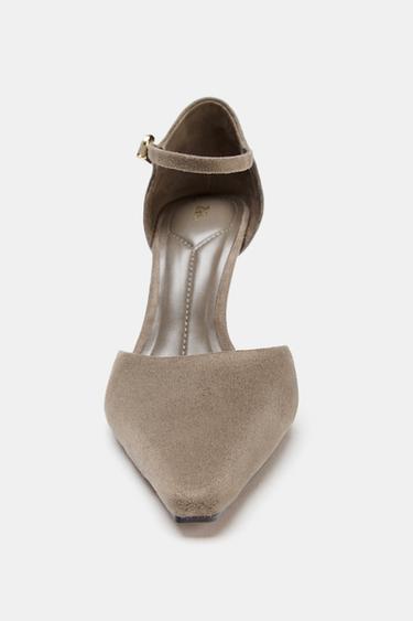 CHAUSSURES À TALONS BRACELET - Gris taupe de Zara - Image 4