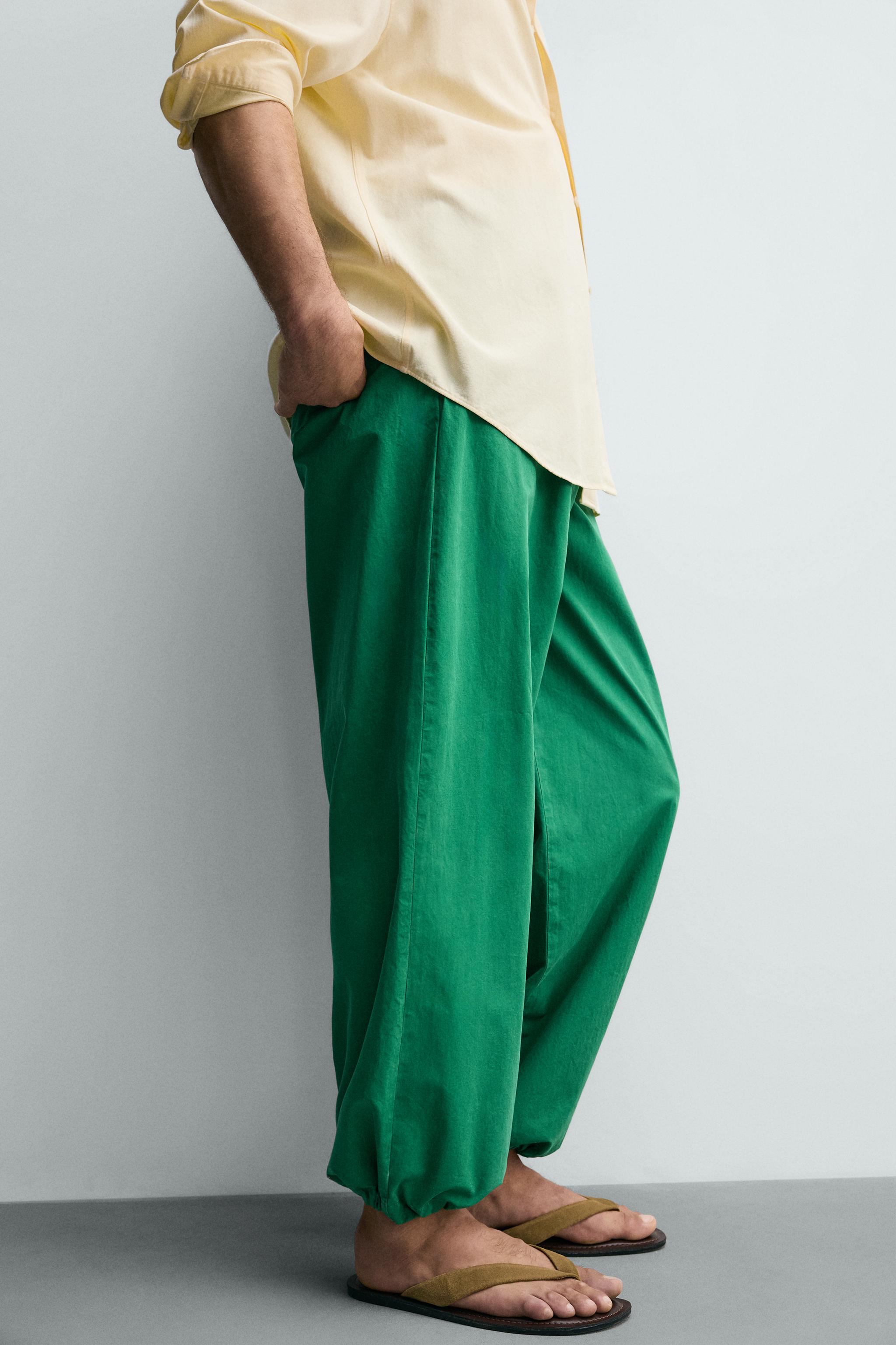 Zara RELAXED FIT PARACHUTE PANTOLON görsel 5