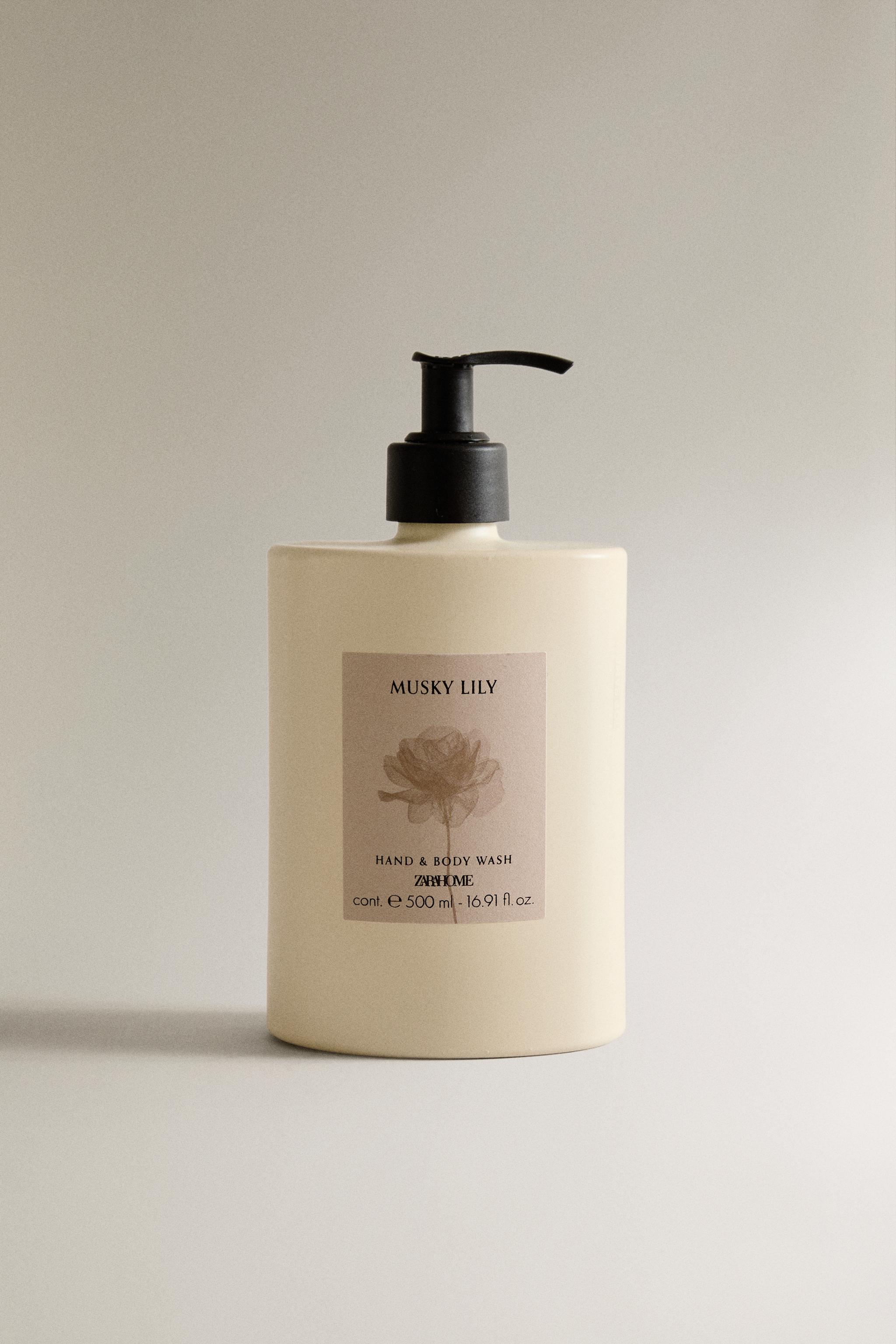(500 ML) MUSKY LILY LIQUID SOAP — Dark plum