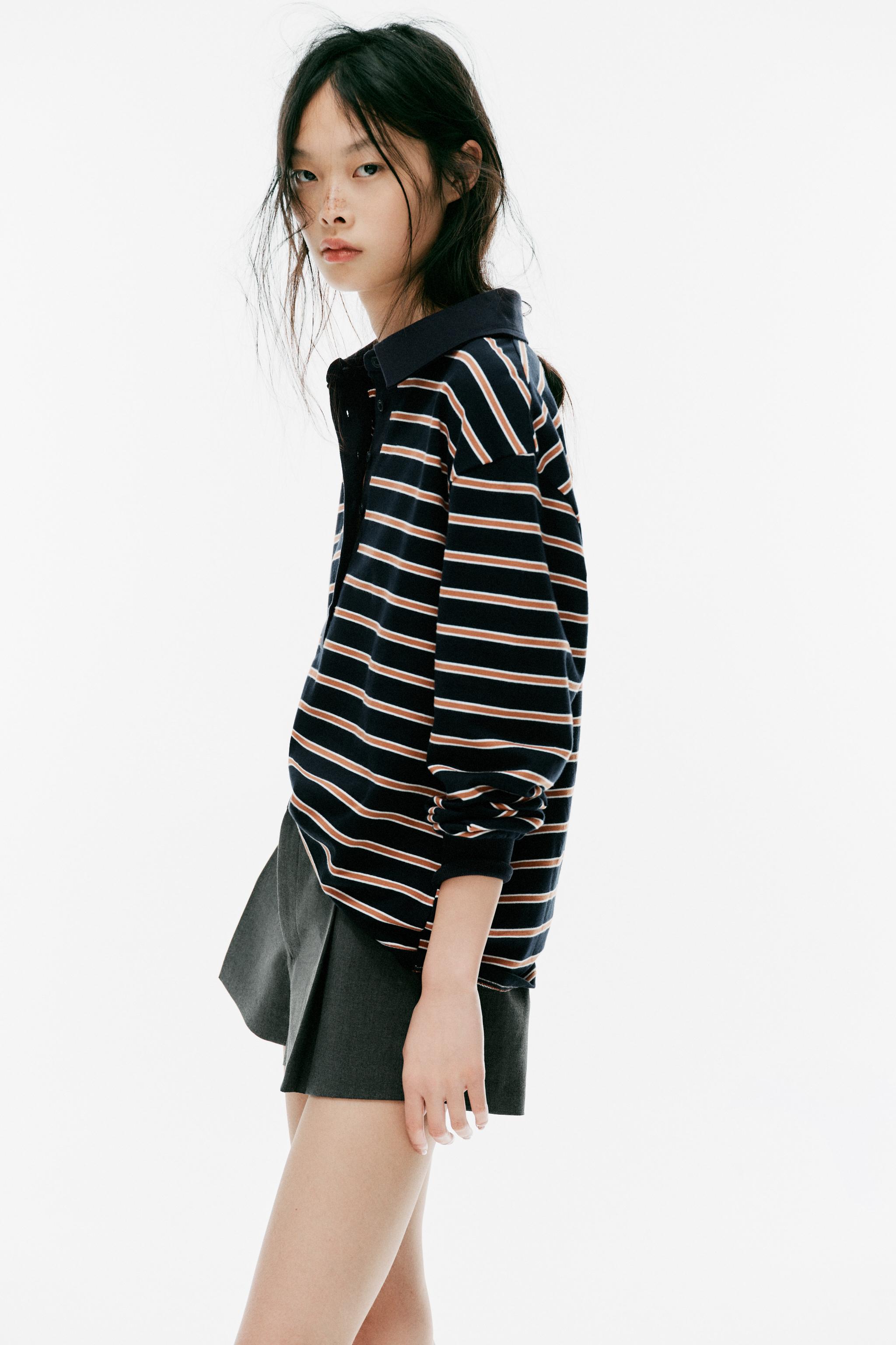 Zara Çizgili Polo görsel 5