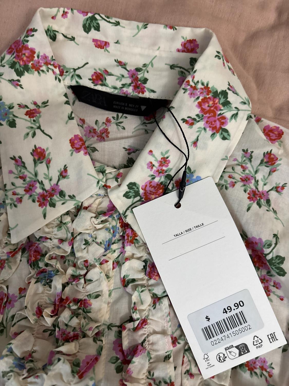 CAMISA ESTAMPADO FLORES VOLANTES - Image 3
