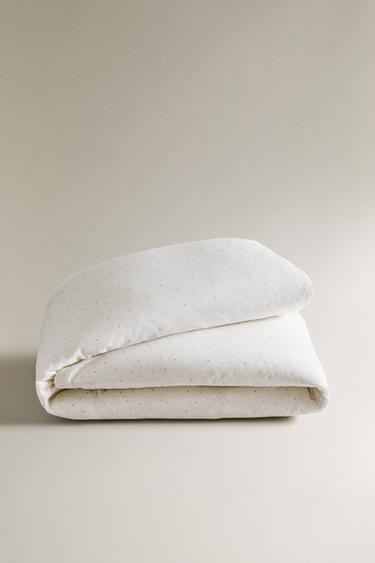 KIDS' POLKA DOT DUVET COVER - Oyster-white by Zara - Image 4