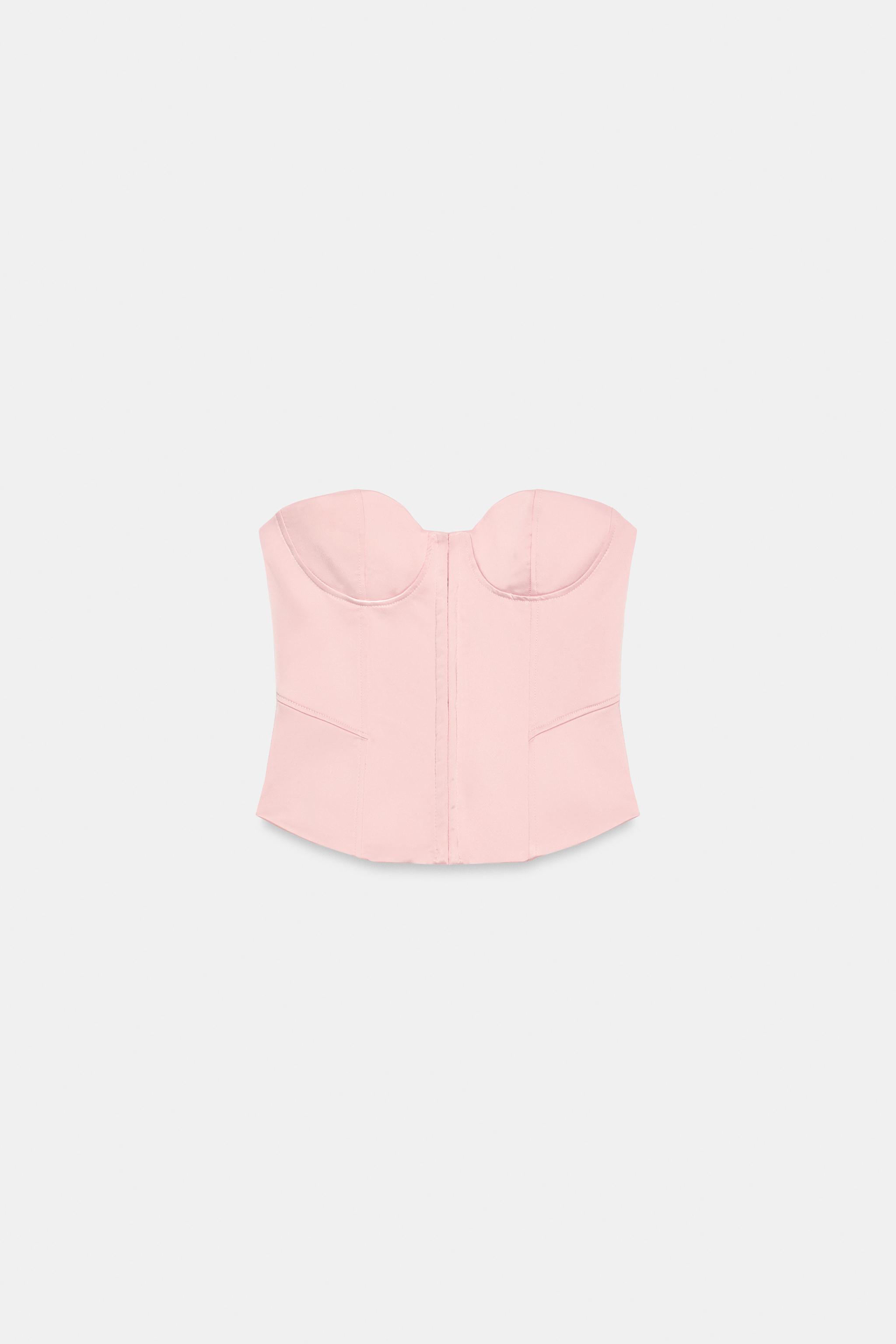 SATIN EFFECT SWEETHEART CORSET TOP - thumbnail 2