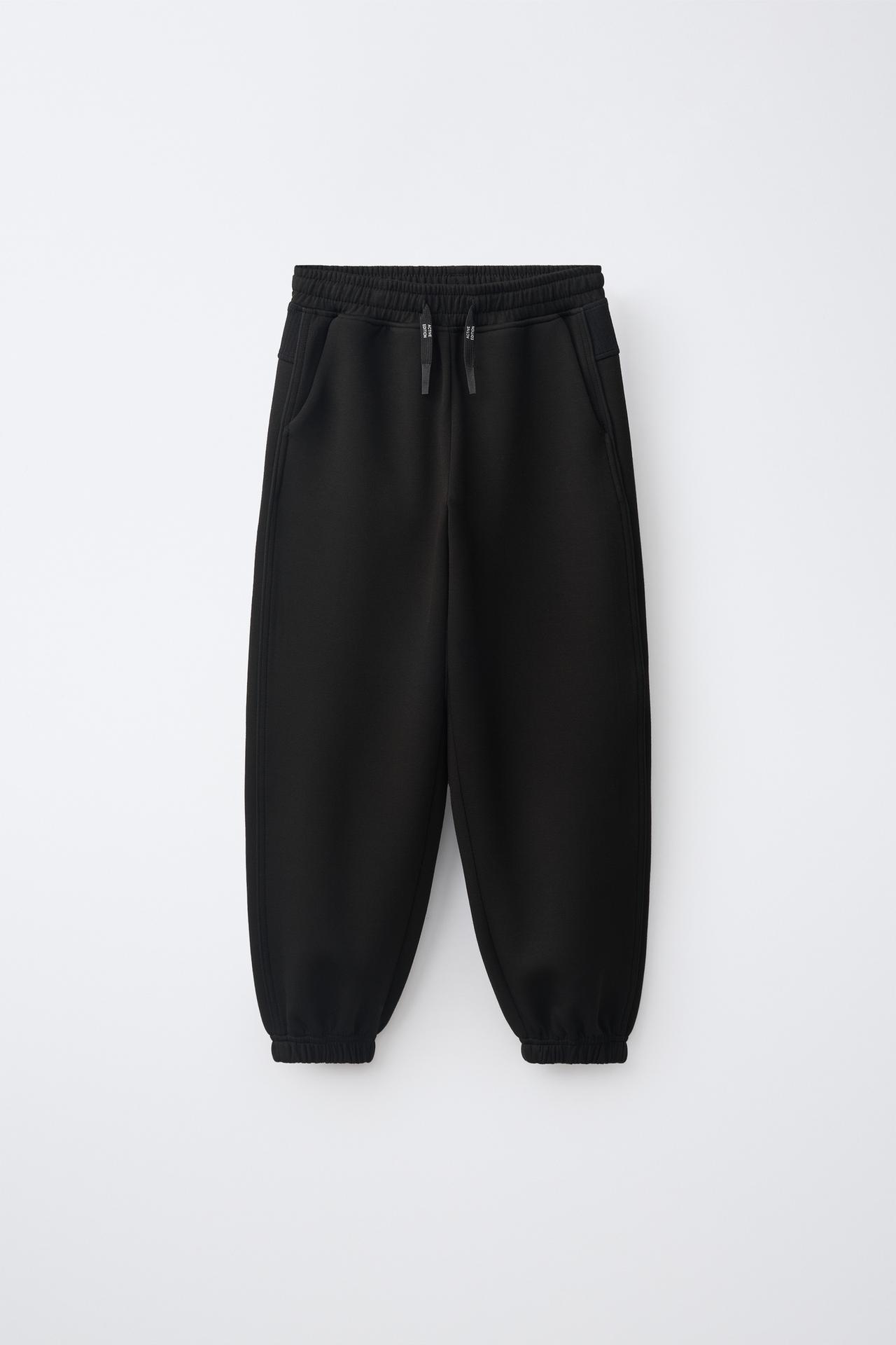 SPORTY JOGGER PANTS — Black