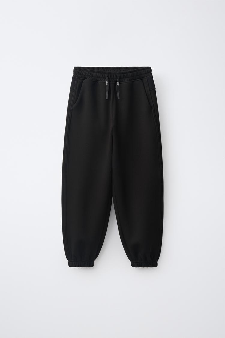 SPORTY JOGGER PANTS — Black
