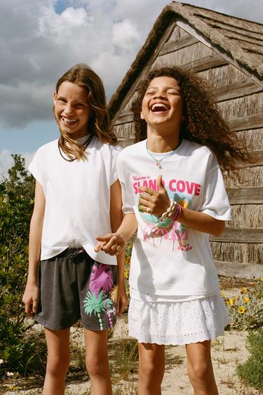 T-SHIRT IMPRIMÉ - Blanc de Zara