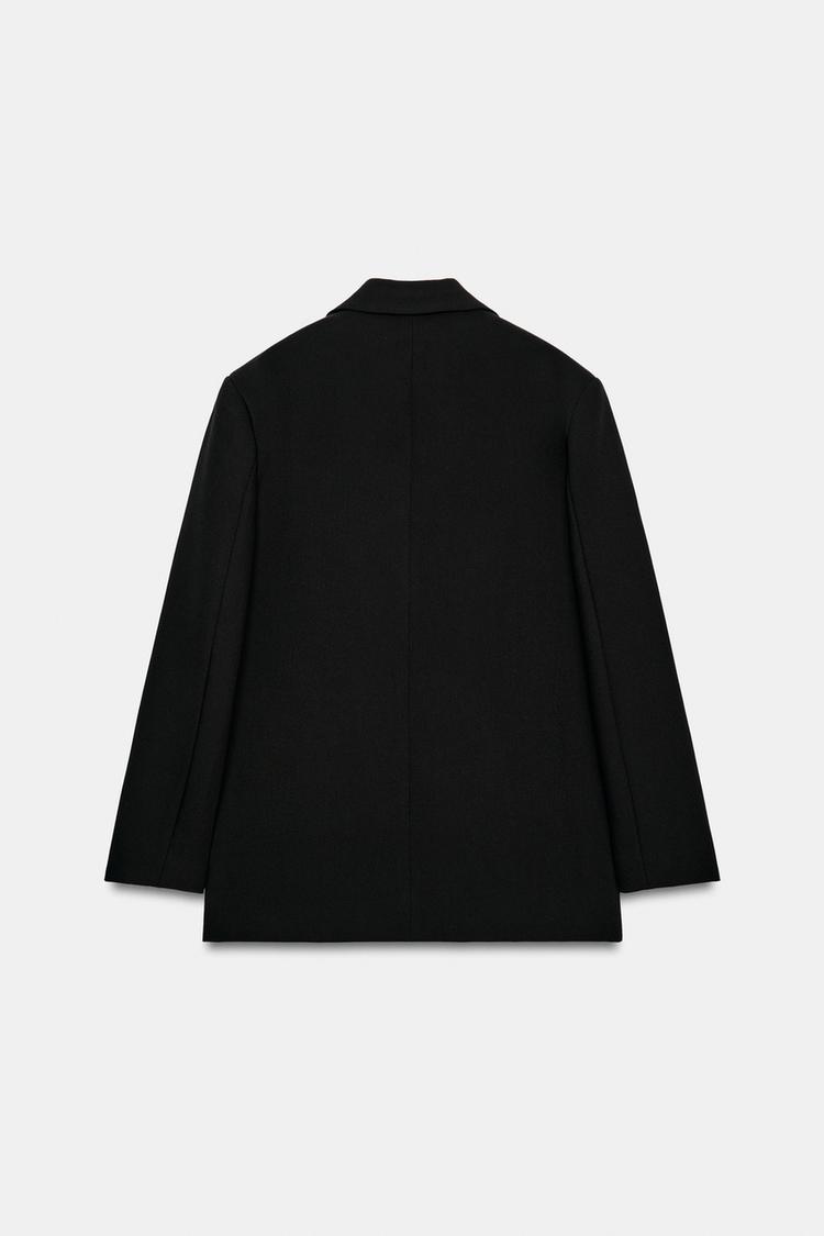 Blazer cruzado de corte extragrande 7