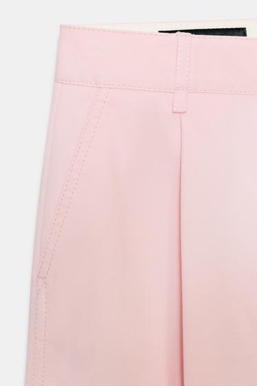 CHINO TROUSERS WITH DARTS - Pink by Zara - Image 8