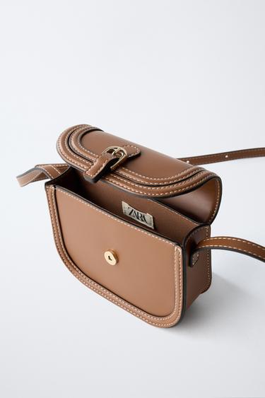 MINI BUCKLE CROSSBODY BAG - Brown by Zara - Image 3